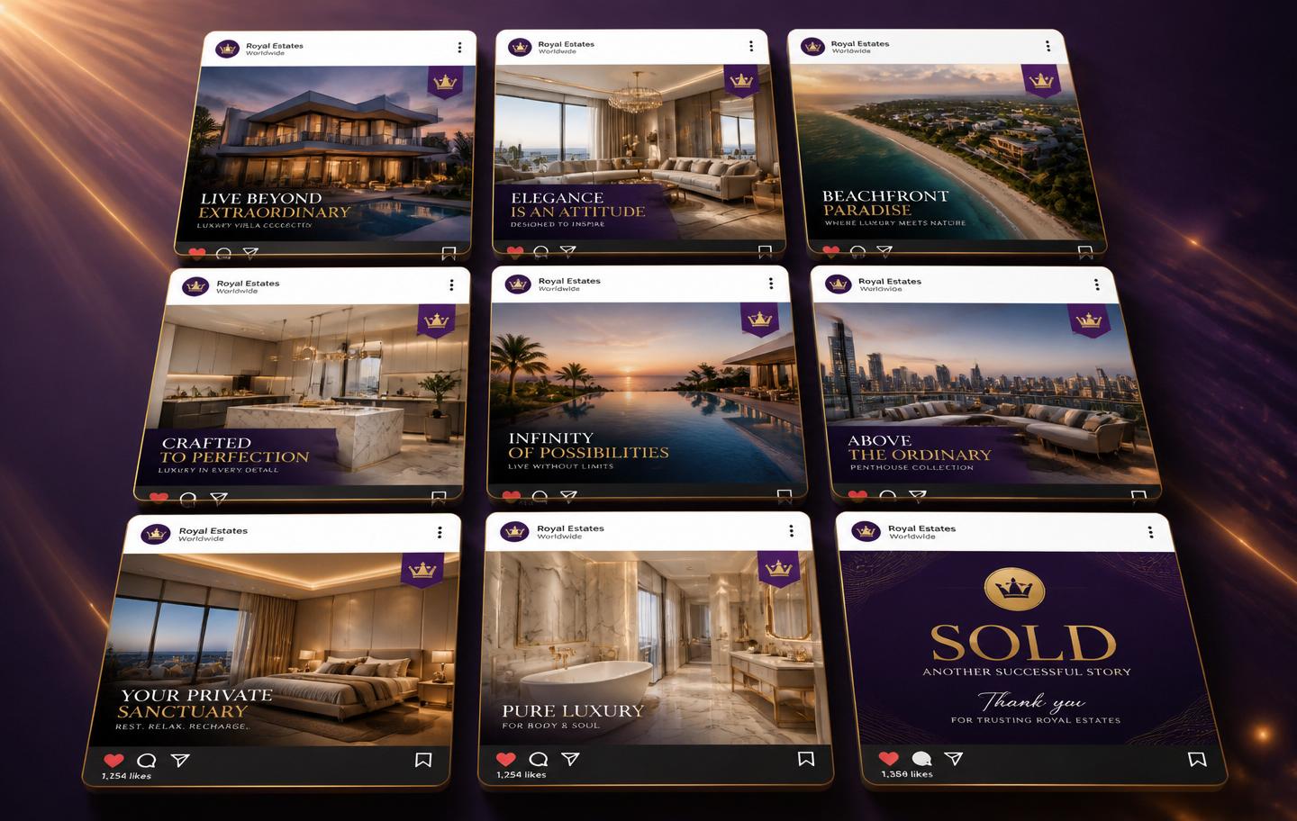 AI-generated social media post examples